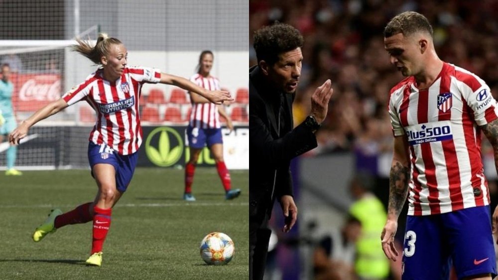 Duggan y Trippier, los dos únicos ingleses del Atlético de Madrid. EFE/BeSoccer