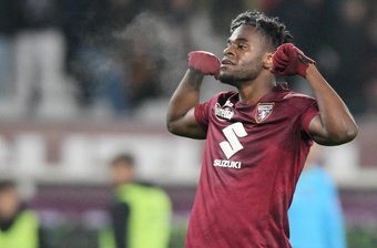 Passé par l'Atalanta Bergame de 2018 à 2023, Duvan Zapata a attendu de retrouver ses anciens coéquipiers pour se montrer décisif avec son nouveau club du Torino, en s'offrant un doublé lundi soir lors du net succès de son équipe (3-0).