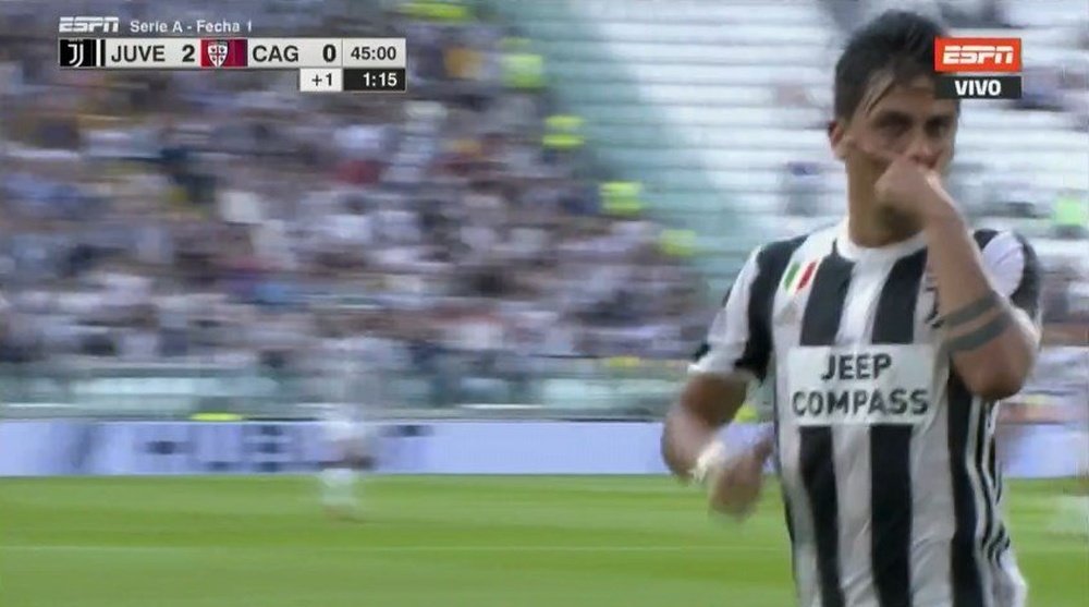 Dybala hizo el segundo gol para la Juventus. ESPN