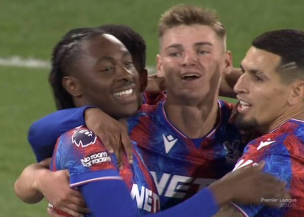 El Crystal Palace celebró su FA Cup con una goleada a los Wolves. Captura/DAZN