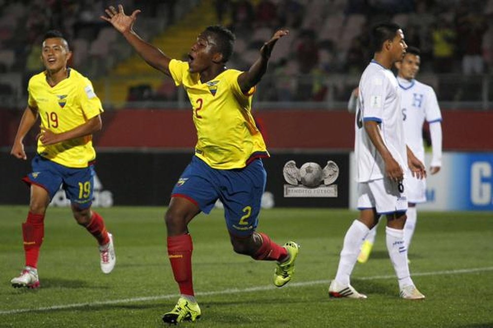 Ecuador derrota a Honduras en un partido del Mundial Sub 17. Twitter