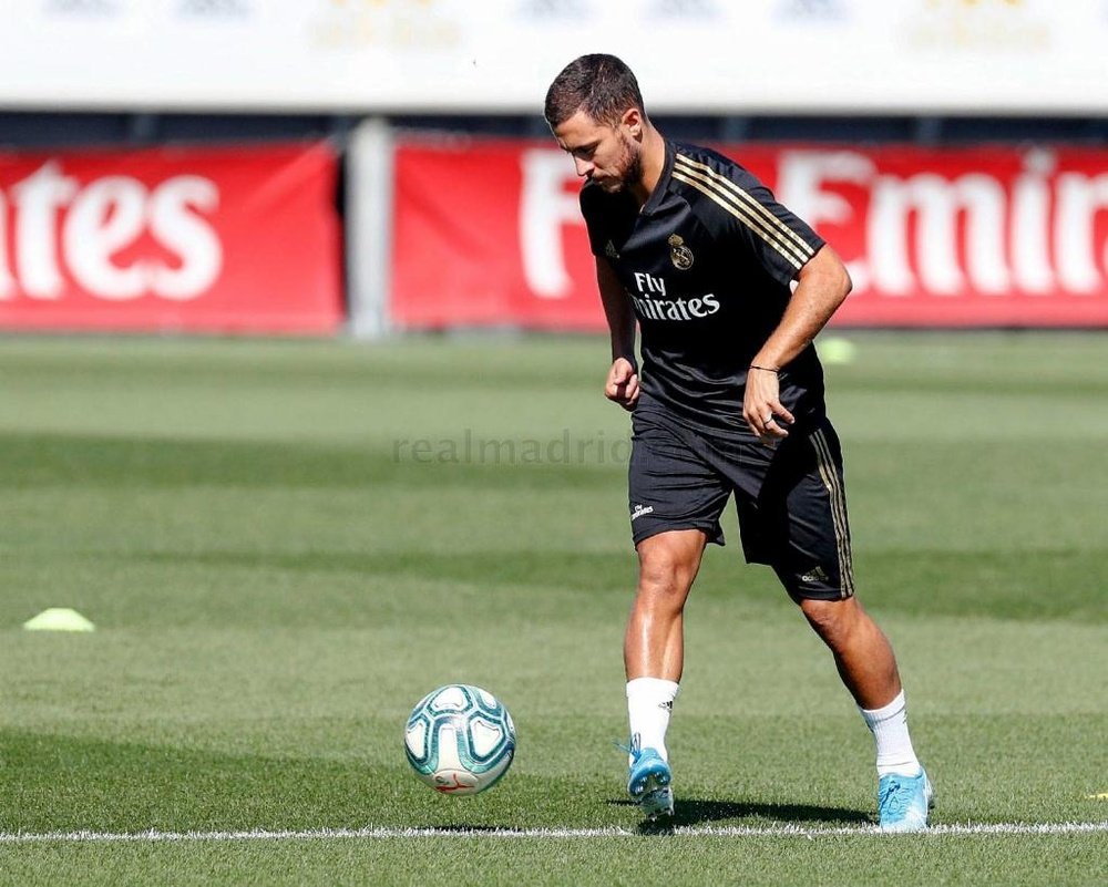 Hazard de retour à l'entraînement. Real Madrid