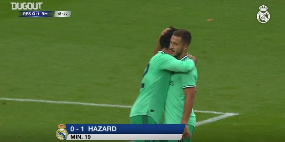 Hazard a marqué le but de la victoire. DUGOUT