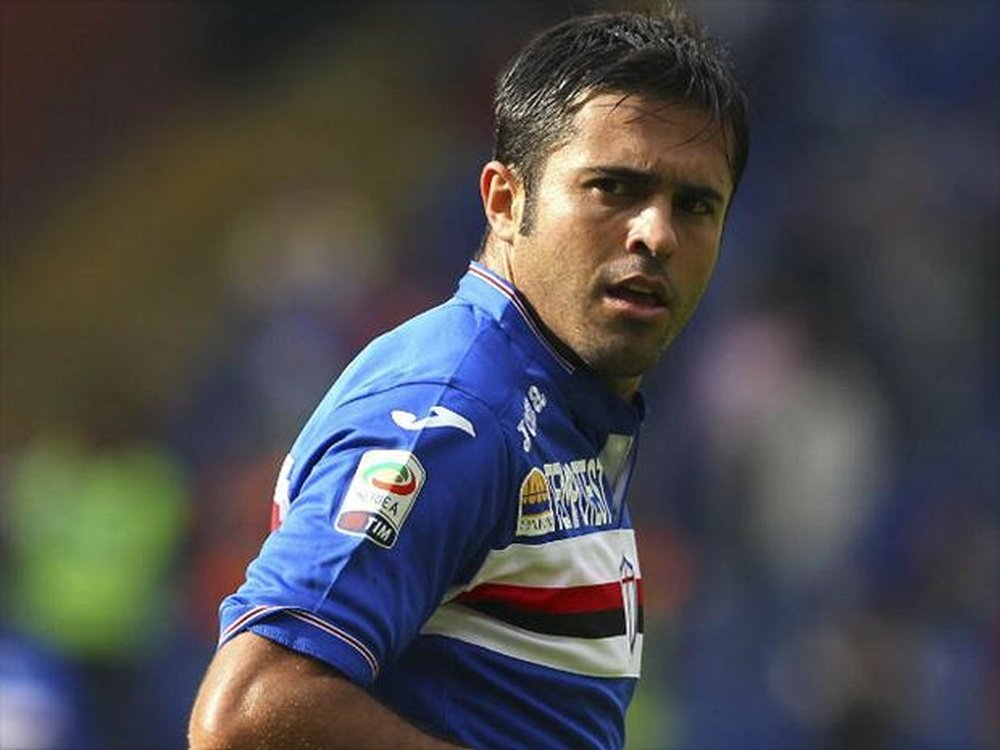 Eder, pretendido por el Inter, jugando un partido con la Sampdoria. Twitter