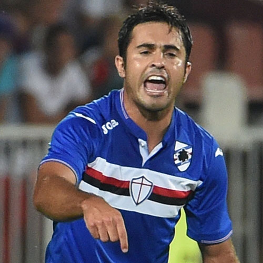 Eder celebra un gol marcado para la Sampdoria. Sampdoria