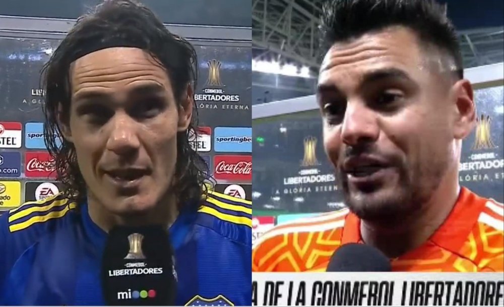 Cavani y 'Chiquito' hablaron tras la victoria. Capturas/PlutoTV-ESPN