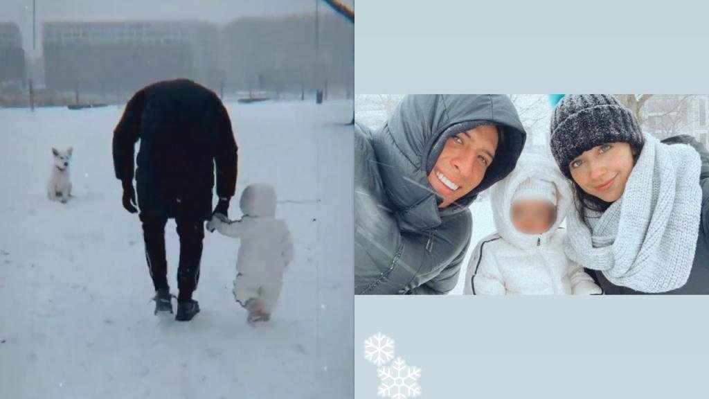 Edson Álvarez aprovechó la suspensión de su partido para jugar en la nieve