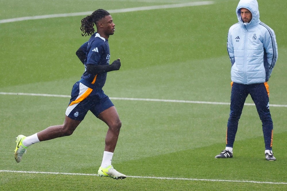 Camavinga did not train with Madrid ahead of the La Liga match. EFE