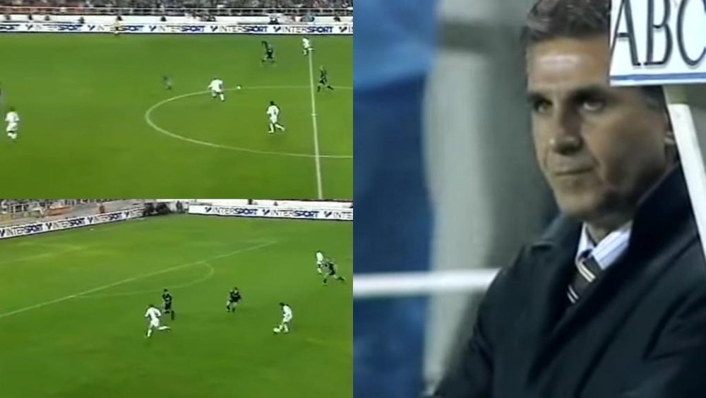 La jugada entre Darío Silva y Reyes que encarriló la goleada al Real Madrid. Captura/Canal+
