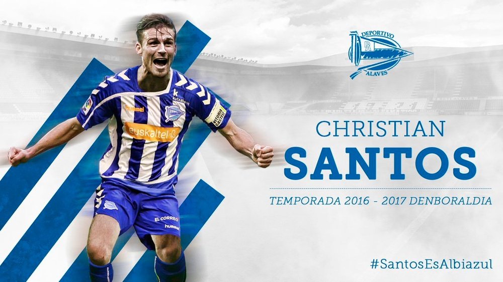 El Alavés presenta a Christian Santos. DeportivoAlavés
