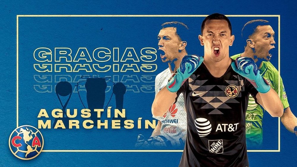 América a fait ses adieux à Agustín Marchesín. Twitter/ClubAmerica