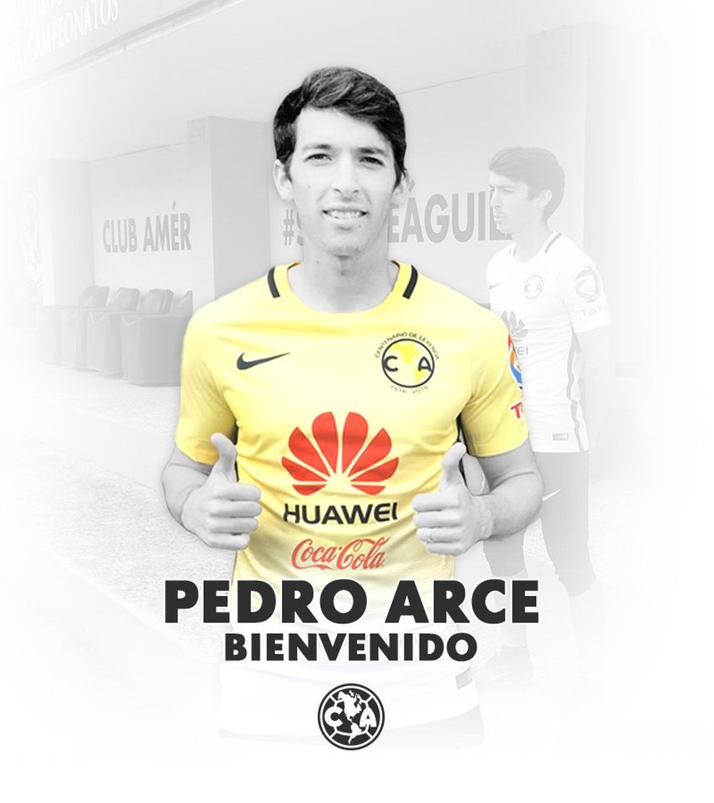 El América presenta a su nuevo fichaje Pedro Arce. ClubAmérica