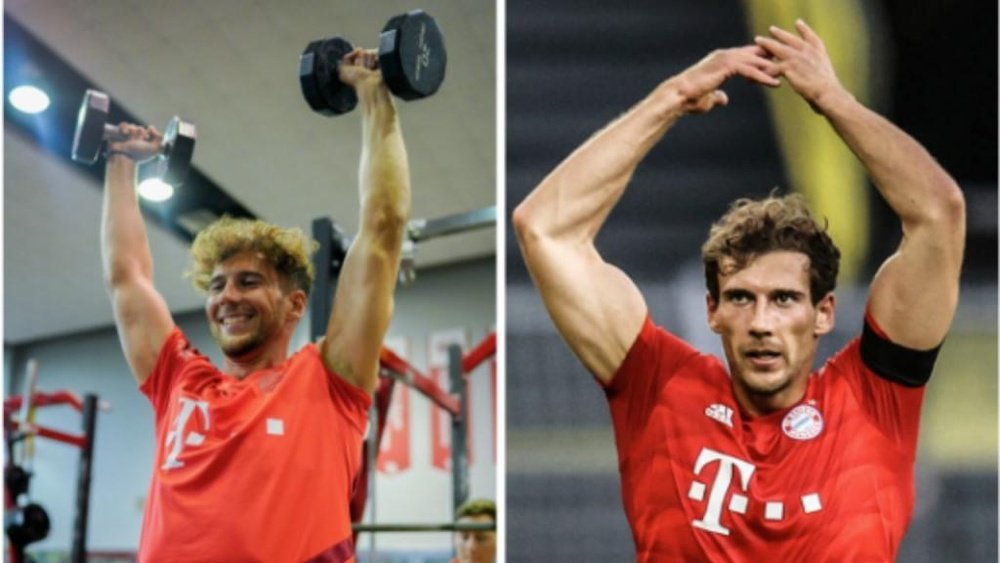 La transformation physique impressionnante de Goretzka avant/après confinement. FCBayern