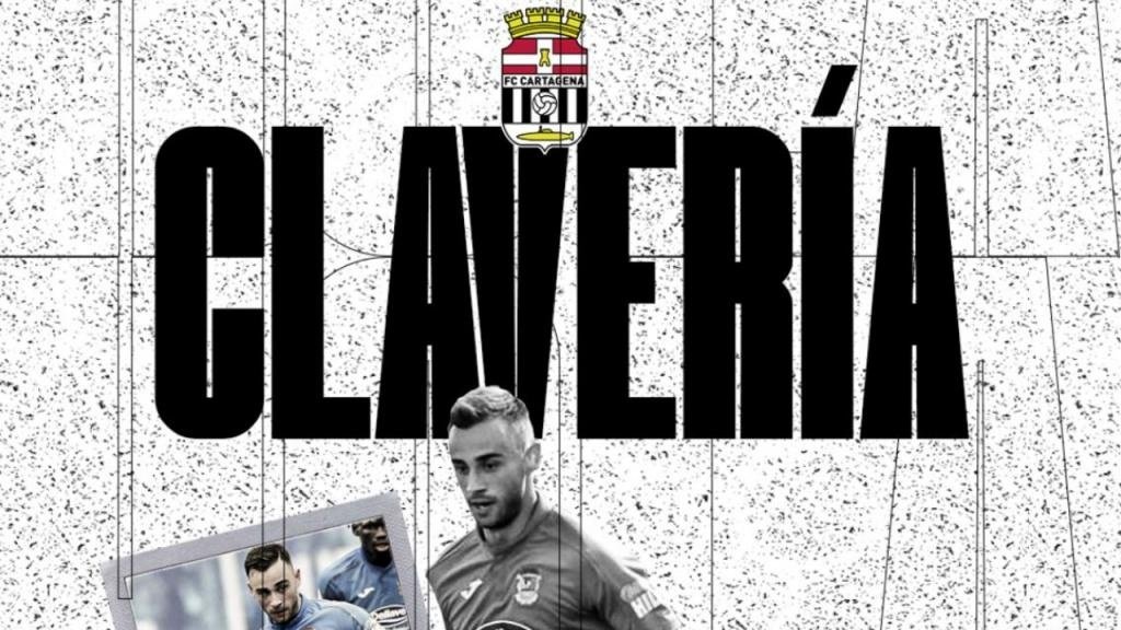 El Cartagena anuncia el fichaje de Clavería