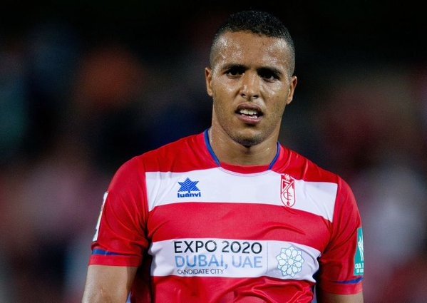 El Arabi no ha entrenado por molestias en el tobillo. Twitter.