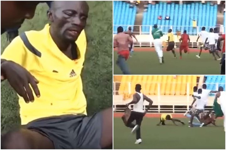 Brutal paliza de los aficionados del DCMP a un árbitro congoleño