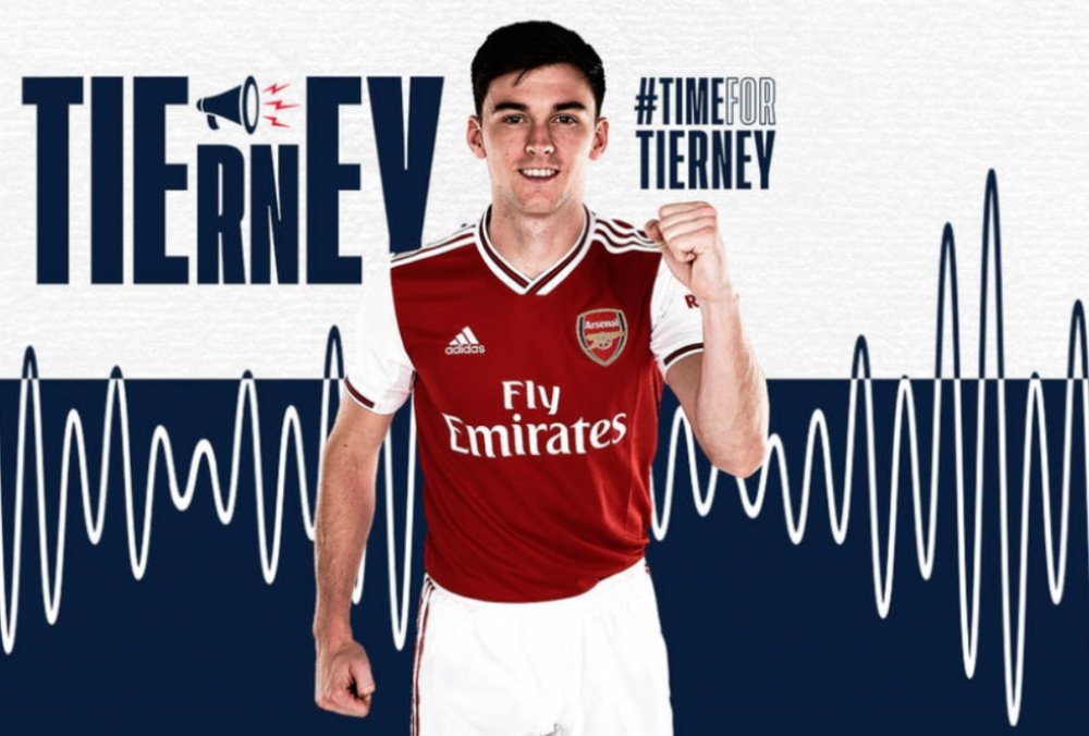 Kieran Tierney, nouveau joueur d'Arsenal. Arsenal