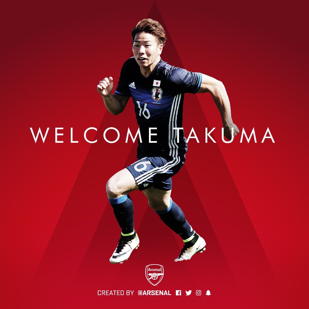 El Arsenal anuncia el fichaje del japonés Takuma Asano. Arsenal