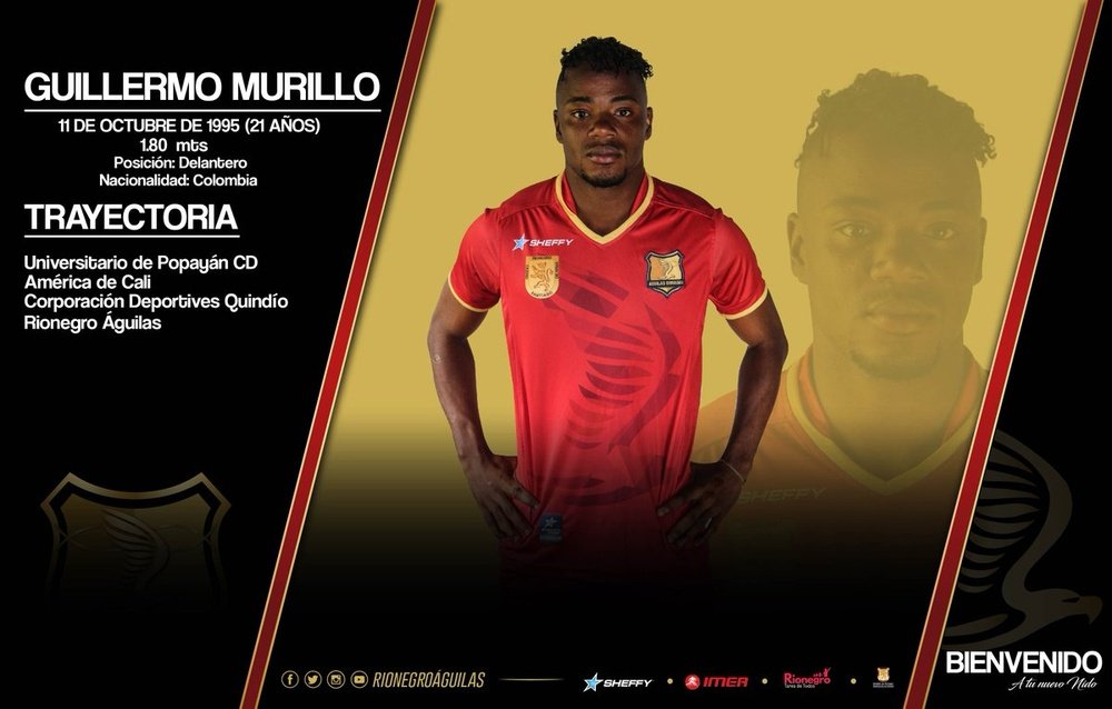 Guillermo Murillo, nuevo jugador de Rionegro Águilas. RionegroÁguilas