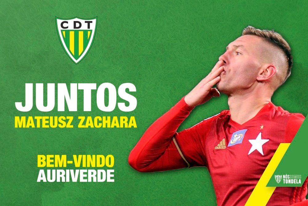 Mateusz Zachara, nuevo jugador del Tondela. CDTondela