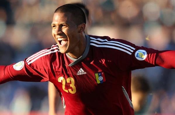 Salomón Rondón es la estrella de la selección de Venezuela. Archivo/EFE/AFP