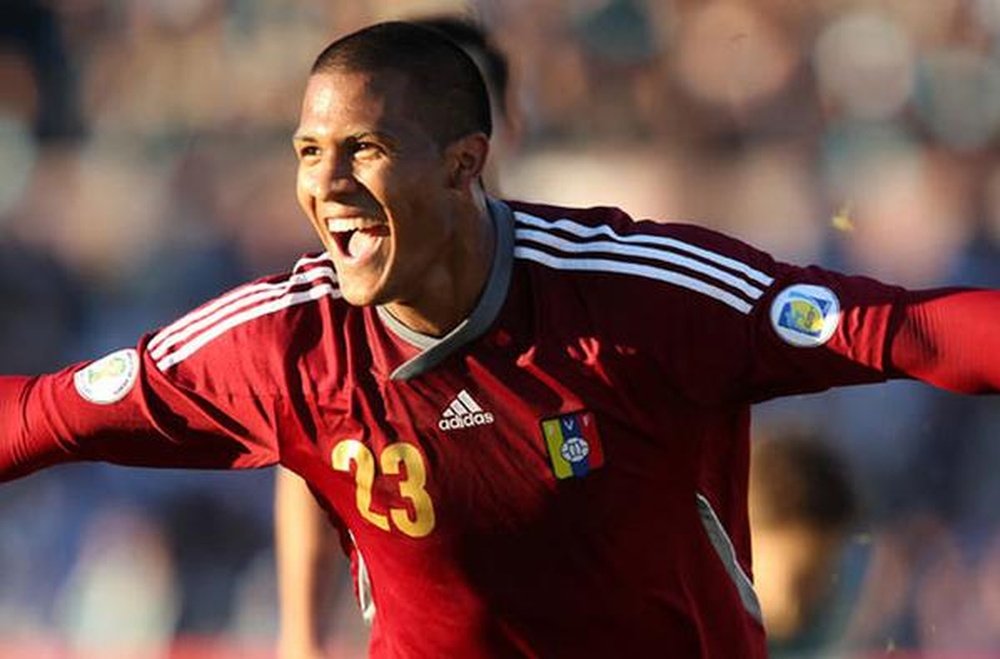 Salomón Rondón es la estrella de la selección de Venezuela. Archivo/EFE/AFP
