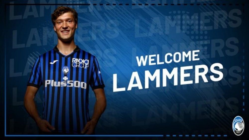 Sam Lammers refuerza la delantera del Atalanta. Twitter/Atalanta_BC