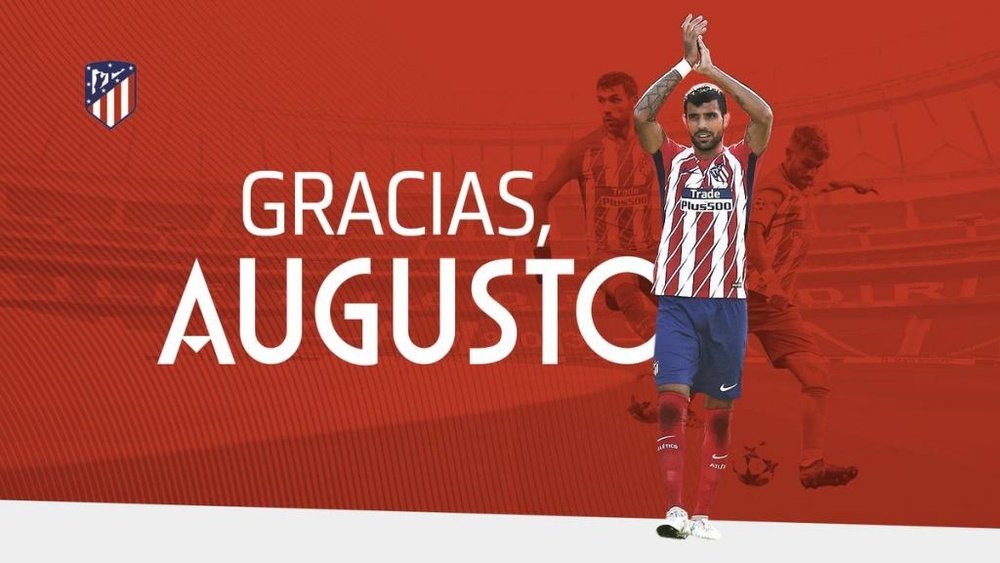 Augusto leaves Atletico for China. Atleti