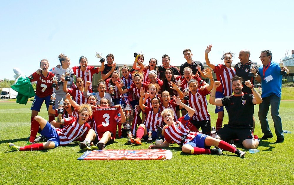 Las jugadoras del Atlético Femenino cierra la gira con un empate. ClubAtléticoMadrid
