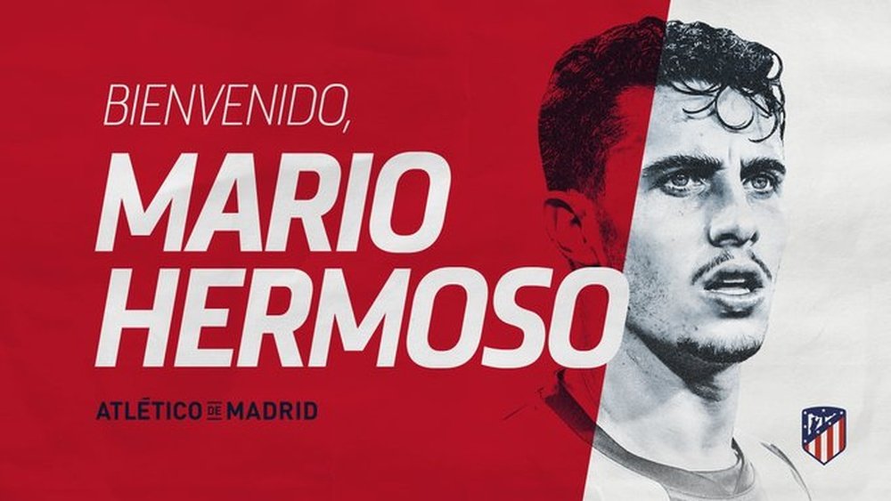 Mario Hermoso ya es del Atlético. Twitter/Atleti
