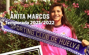 Ana Marcos nueva jugadora del Sporting. Twitter/sportinghuelva