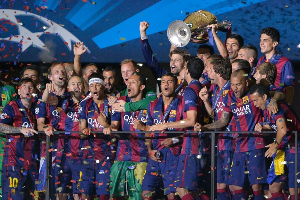 Le Barcelone célèbre sa dernière Ligue des champions. APF