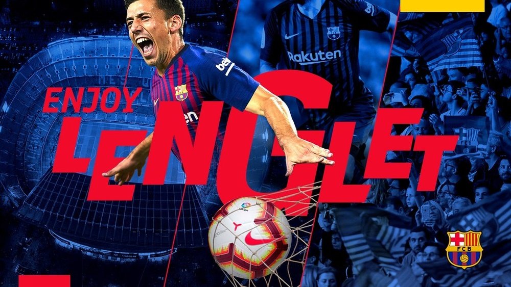 Lenglet chega ao Barça por cinco temporadas. TwitterBarcelona