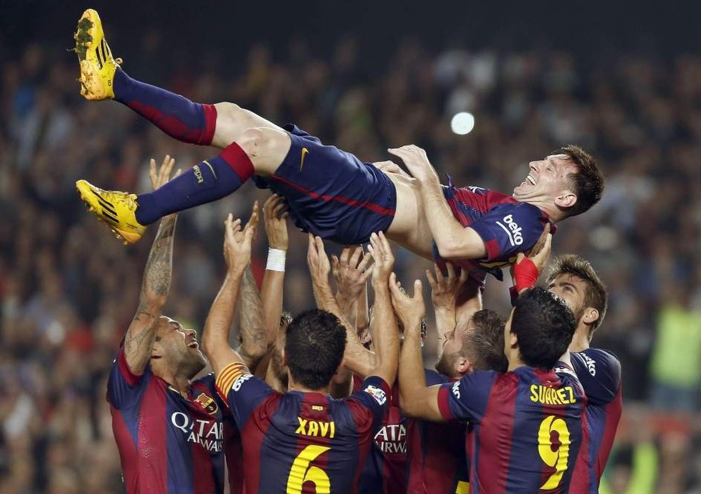 Messi já está quase repetindo o recorde de Zarra. EFE