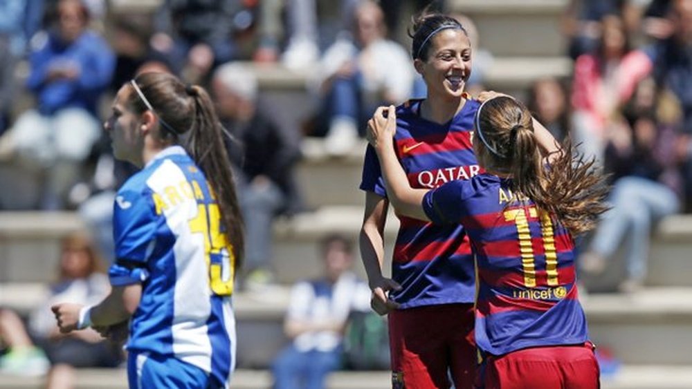 El Barcelona Femenino golea al Espanyol. FCBFemení