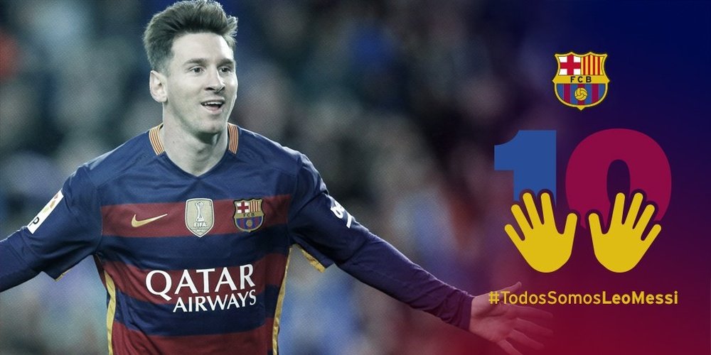 El Barcelona intentó encontrar apoyos a favor de Messi. FCBarcelona