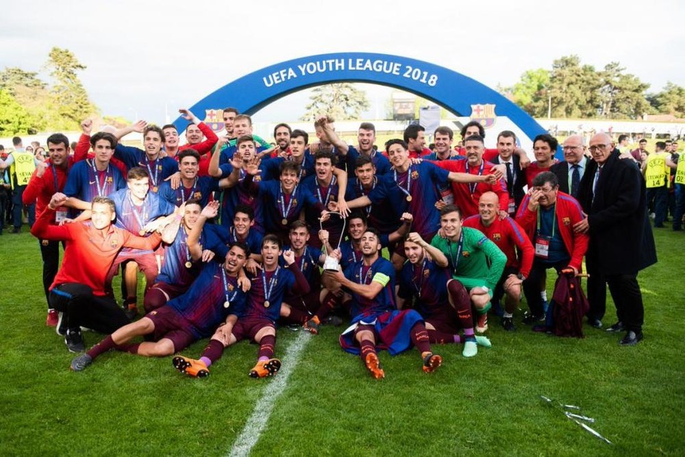 O Barça é o campeão da UEFA Youth League. EFE