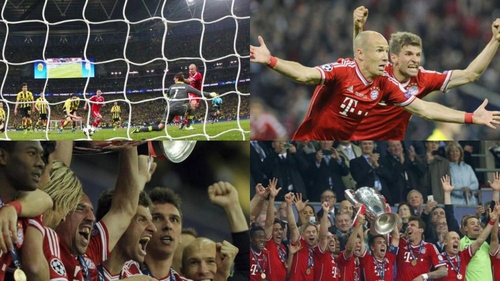 Seis años de la obra cumbre del Bayern de Robben y Ribéry, la Champions 2013. EFE