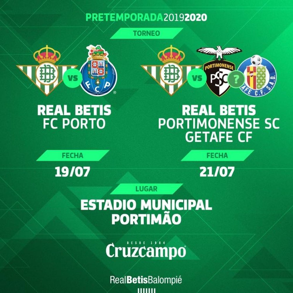 El Betis confirmó su presencia en el Torneo Ibérico. RealBetis
