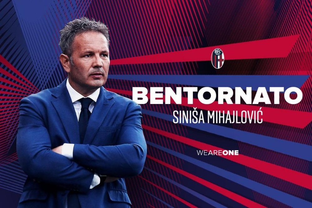 Sinisa Mihajlovic, nuevo técnico del Bologna. Bologna