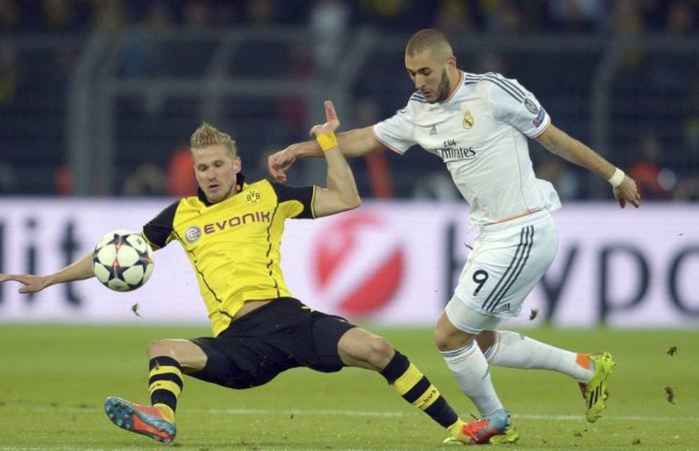 El Borussia venció en 2014 al Madrid en cuartos de Champions, pero no pudo remontar. EFE