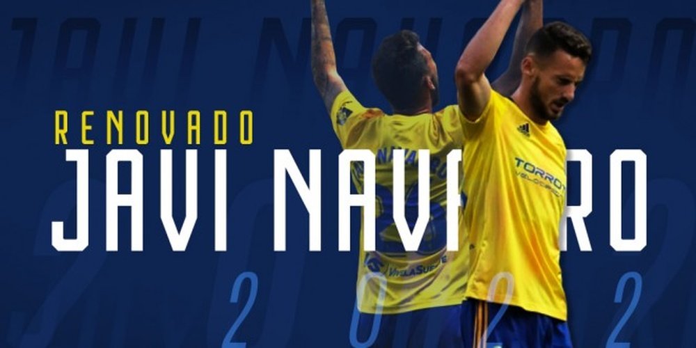 El Cádiz renueva a Javi Navarro hasta el 30 de junio de 2022. CádizCF