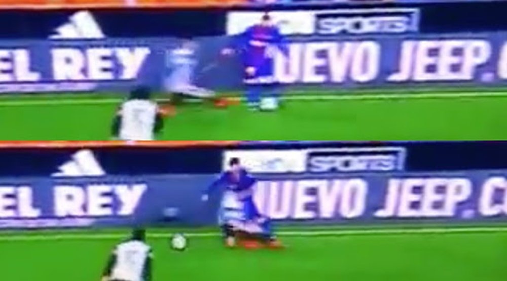 Messi sent Gaya tumbling with a slick nutmeg. beINSports