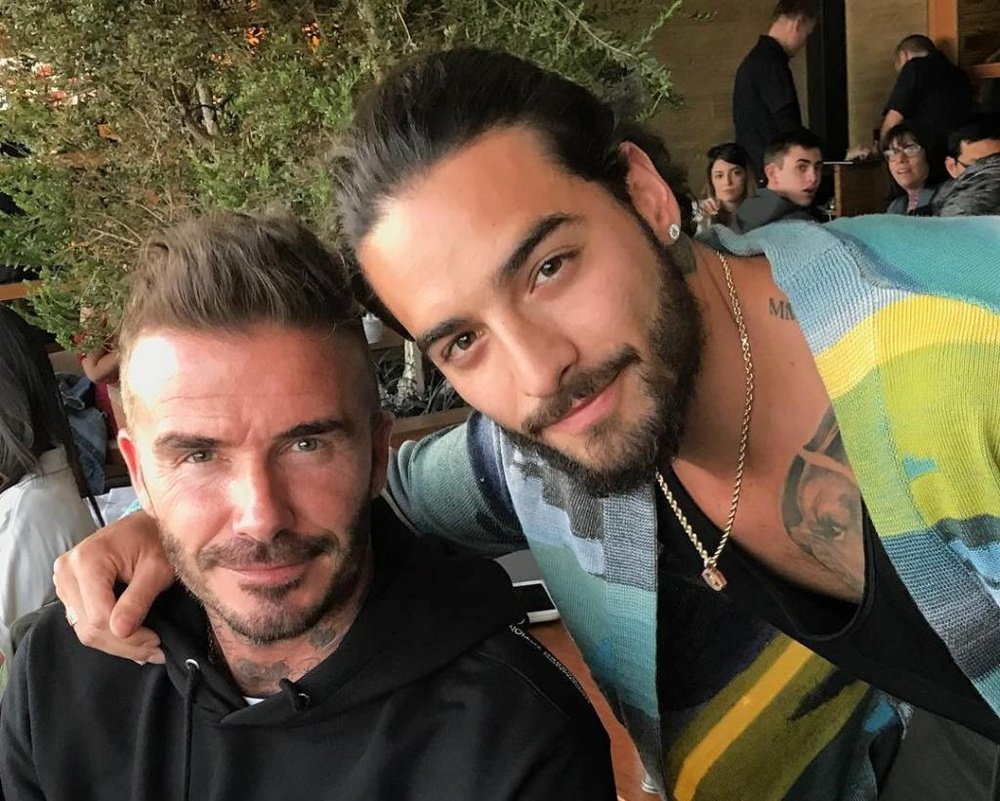 Maluma es un gran admirador de Beckham. Instagram/Maluma