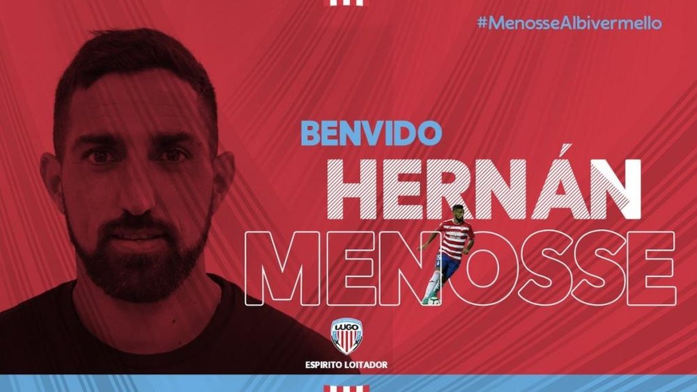 Menosse ya ha firmado su nuevo contrato. Twitter/ClubDeportivoLugo