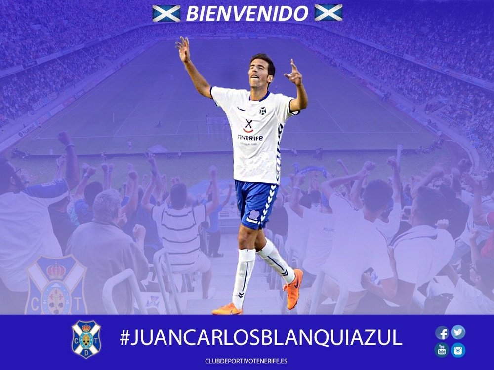 El centrocampista Juan Carlos Real, nuevo jugador del Tenerife. CDTenerife