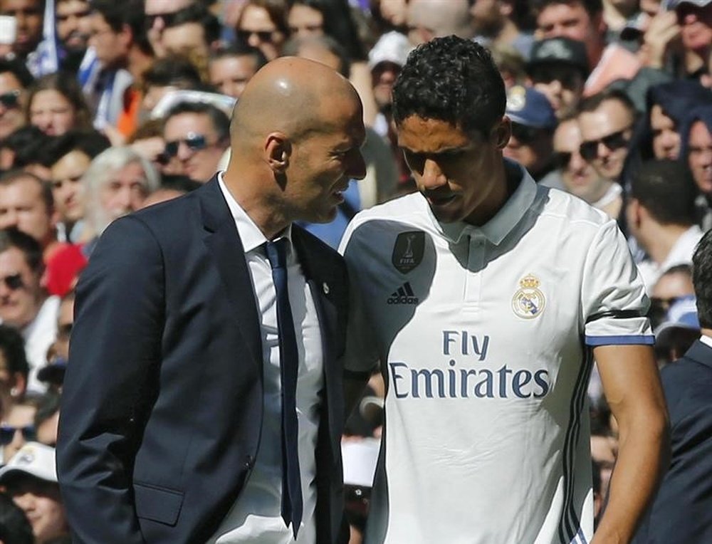 Varane rend un bel hommage à Zidane. efe