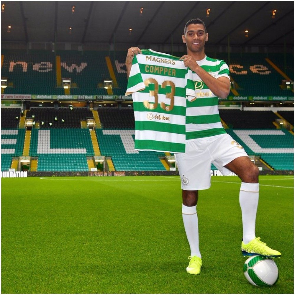 Compper peut déjà arborer les couleurs de son nouveau club. CelticFC