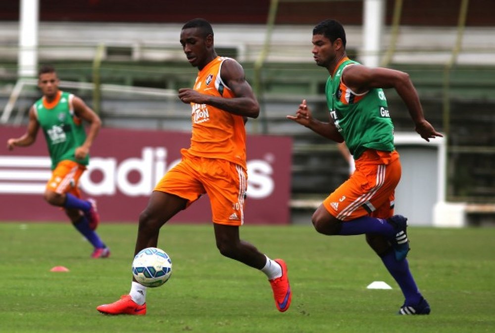El centrocampista brasileño Gerson, en un entrenamiento del Fluminense. Fluminense