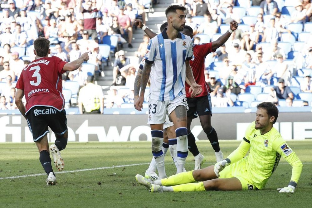 La Real Sociedad y el Celta empataron a uno. EFE